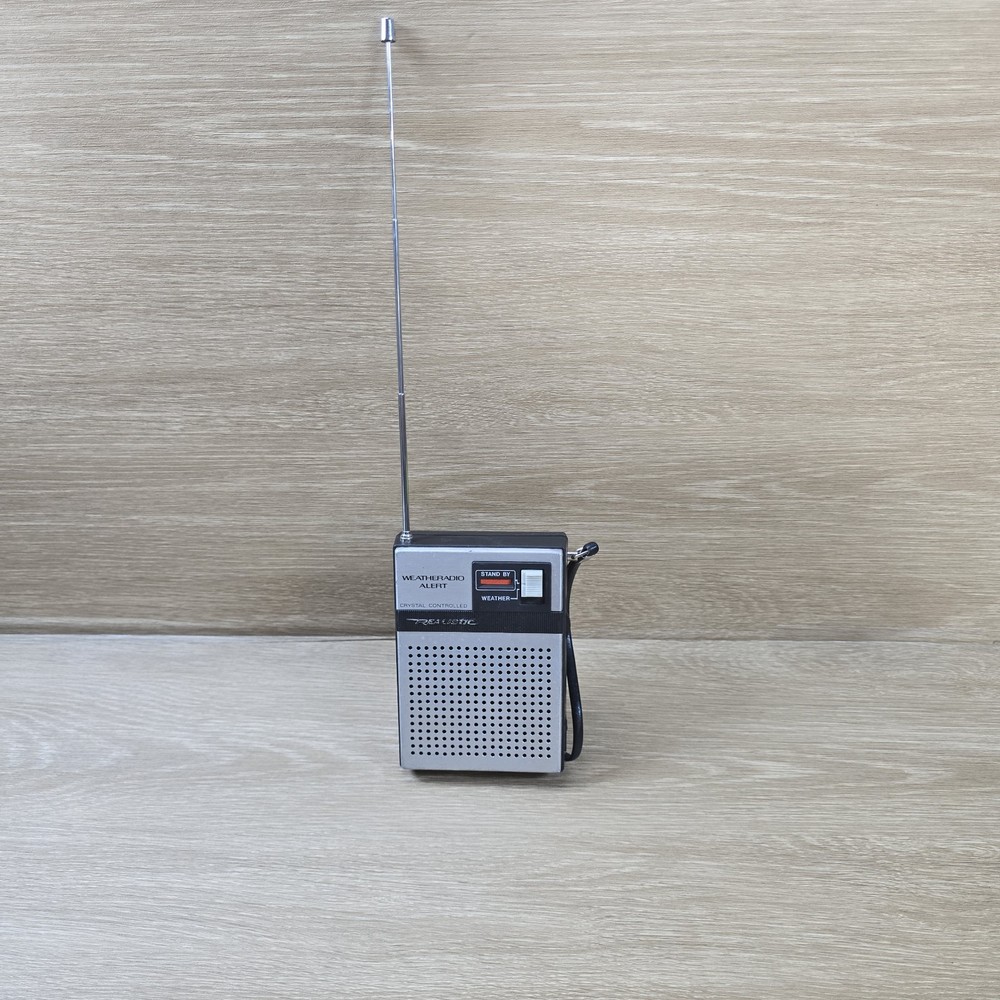 Vintage Realistic Weatheradio Alert Weather Radio Model 12-161 Works