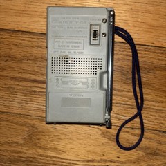 Vintage Toshiba AM/FM Portable Radio RP-1150F Tested And Working Antennae Strap