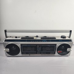 Vintage GE Mini AM FM FM Stereo Dual Cassette Recorder 3-6210 Excellent Box