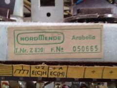 Nordmende Arabella-Stereo Z820 Radio Glass Face Plate + Knobs