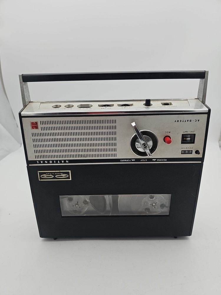 Vintage Panasonic RQ-233S AM Radio Cassette Recorder Motor Runs Reel Spins Rare