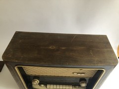 METZ 308 MCM Large Tabletop Tube AM FM SW Radio Germany As Is Parts or Repair
