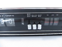 Vintage Motorola Concept-90 Black Flip Clock AM/FM Radio TESTED WORKING READ