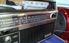 Sony TFM-7400W AM/FM Public Service Band Radio Vintage