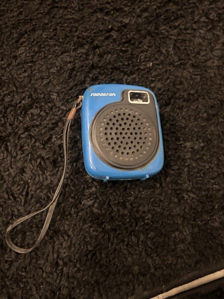 Soundesign Vintage Radio Model 1164 Blue Made In Hong Kong