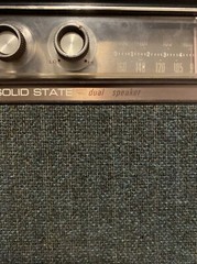Solid State Vintage GE General Electric AM FM Radio Dual Speakers