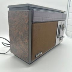 Sony Radio Model ICF-9540W AM/FM 2 Band 6 Transistor Woodgrain Clean Tested