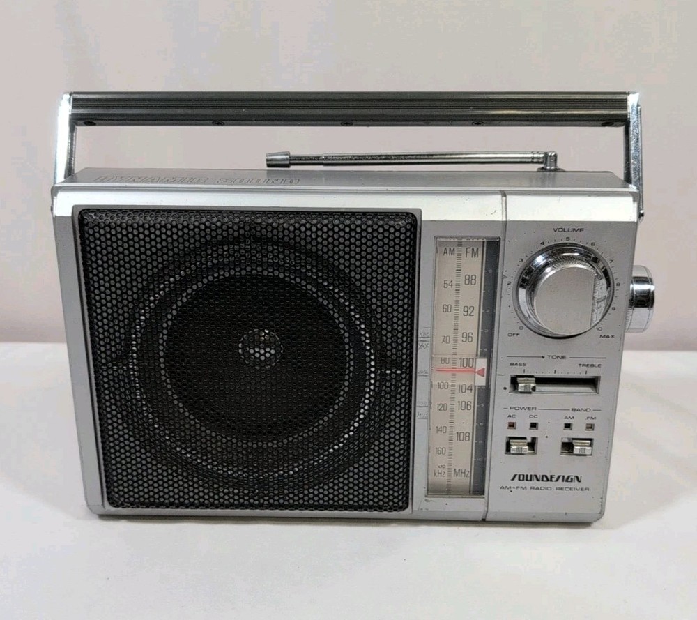 💥 Vtg DYNAMIC SOUND By Sound Design Soundesign Am-Fm Radio Receiver #2289-(A)