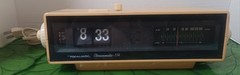 Vintage 70s Antique Electronic Transistor Flip Clock Radio Works Taiwan SONY