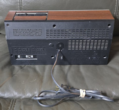 VINTAGE General Electric GE MCM AM FM Clock Radio Model 7-4691A Tested