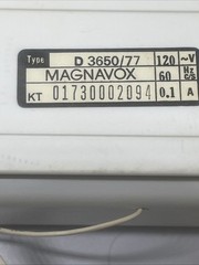 Vintage Magnavox ClockRadio D3650 Electric Alarm Clock Radio, WORKS