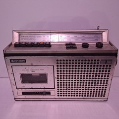 VINTAGE Hitachi TRK-5305H AM/FM Radio Cassette Recorder Portable Retro Untested
