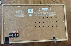 Vintage Realistic Tabletop AM/FM Radio Wood Veneer Tested Works