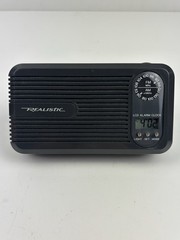 Vintage Realistic AM/FM Travel Clock Radio Radio Shack # 12-1517 tested With Box
