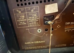 vinatge radio: sultan made in Germany (still works). I do not know much about it