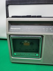 vintage panasonic fm am (radio Works) (cassette Does Not Work) rx-1230