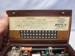 WORKING BROWN 1961 REALISTIC 10 TRF TRANSISTOR RADIO-by TOSHIBA RADIOORPHANAGE