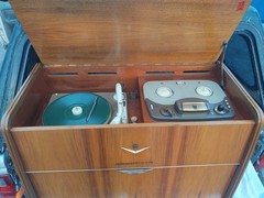Wow GRUNDIG MAJESTIC 7038 VACUUM TUBE CONSOLE FROM 1959 WITH REEL TO REEL OPTION