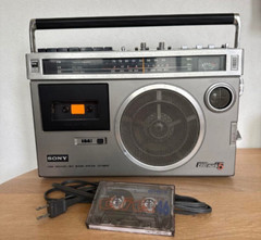 Near Mint! 1970s Sony Radio Cassette Player Cf-1980 Mark5 Boombox Maintained JP