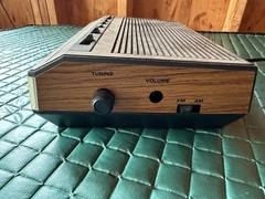 Vintage GE AM FM Digital Clock Radio Wood Grain Model 7-4642B Working VTG Retro