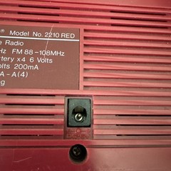 VTG Soundesign Model 2210 Red AM/FM Portable Radio Color Tunes 1980s Tested