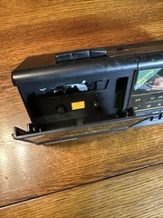 Vintage Windsor AM/FM Alarm Clock Radio Cassette Player Model 2550 Black Working