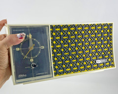 Telechron IDEAL AM/FM RADIO Model 96602 Luminous Dial Clock Vintage Retro Tested