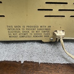 RARE 1959 WORKING Motorola AM Tube Radio – Model A12N VTG retro Tube prop