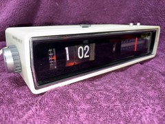 Detson Solid State Model Cr-7 Flip Clock Radio Alarm AM FM Vintage Restored Rare