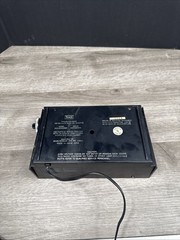 70s Sears Transistor Flip Clock Radio Model 3433 AM/FM Alarm Wood