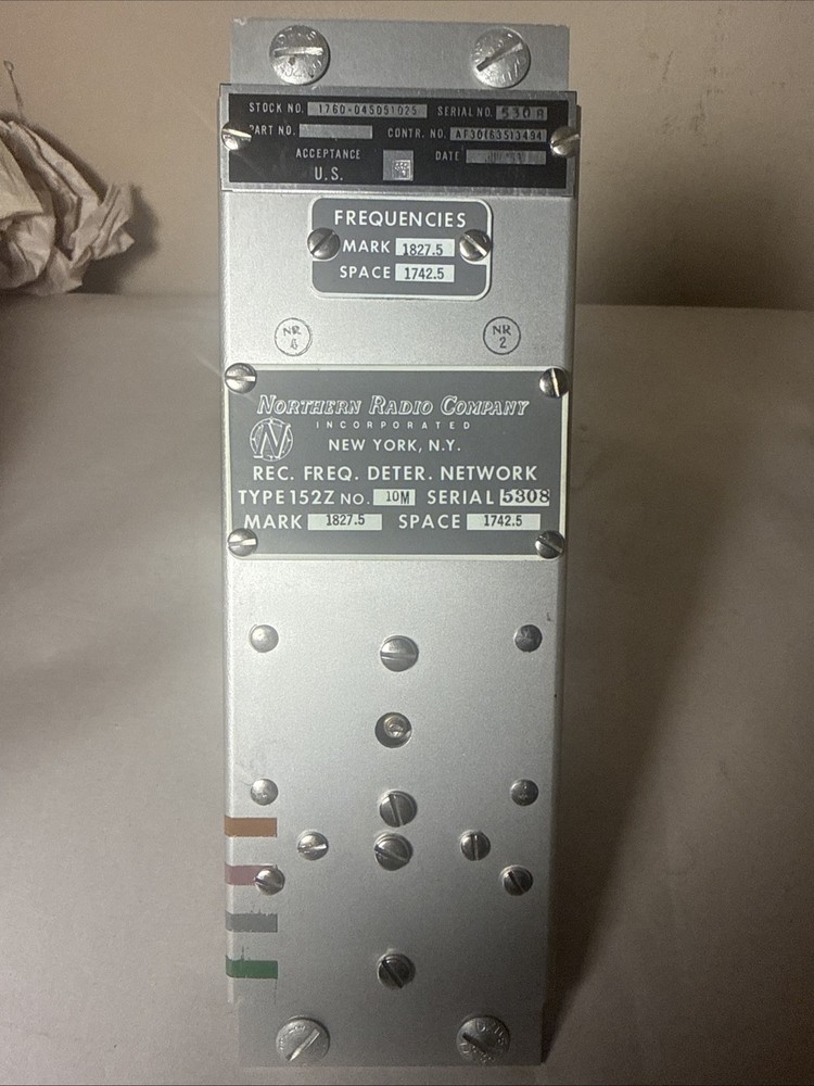 Northern Electric Co. 152Z Receiving Frequency Determining Network – Military
