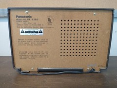Panasonic AM FM Table Radio Faux Wood Grain Tested Works- Model #RE-6280 – RJ