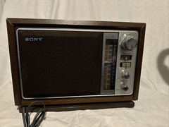 Vintage Sony Am Fm Radio ICF-9740w Sounds Great 13” Tabletop Super Clean