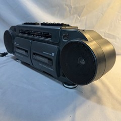 Vtg Lenoxx Sound AM/FM Stereo Radio/Duel Cassette Recorder #CT-743 Working