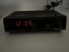 Clock Panasonic RC-6060 Vintage Woodgrain Digital Alarm AM/FM Radio Tested Vntg