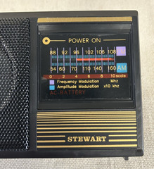 Stewart Vintage AM/FM Portable Radio Model ST 841C – AC/DC – New In Box