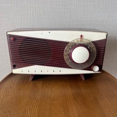 Toshiba Vacuum Tube Radio Vintage Two Band Tabletop Receiver Antique Design JP