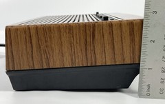 Vtg General Electric 7-4625C Walnut Wood Grain AM/FM Digital Alarm Clock Radio