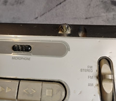 General Electric Boombox Radio 3-5638A – Parts Only – Radio Works, Tape Doesn&rsquo;t