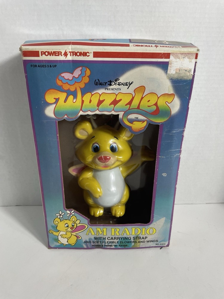 Vintage Rare 1985 Nasta Power Tronic WUZZLES BUTTERBEAR AM Radio Strap Hong Kong