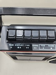 General Electric GE 3-5244B Vintage AM/FM Radio Cassette Recorder Clean & Works