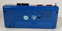 Vintage 1980s Soundesign Color Tunes Radio Cassette Player 4603VBL Blue Boom Box