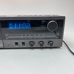 Vtg Woodgrain Sears AM/FM Cassette Stereo Clock Radio 80s 90s Retro Batt Backup