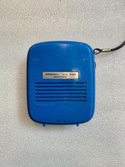 WORKING Vintage Soundesign Portable Pocket AM Radio 1164 Rare Blue