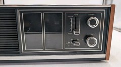 Panasonic RE-7371 Vintage AM-FM Desk Radio In Wooden Cabinet