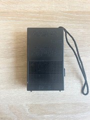 HITACHI AM Portable Radio TH-550 Blue Operation confirmed Body Only Used Japan