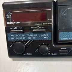 Tech Sonic AM/FM Clock Radio Removable Cassette Player ST-5488 – Please Read