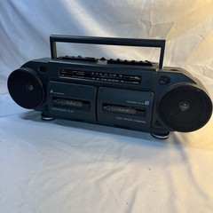 Vtg Lenoxx Sound AM/FM Stereo Radio/Duel Cassette Recorder #CT-743 Working