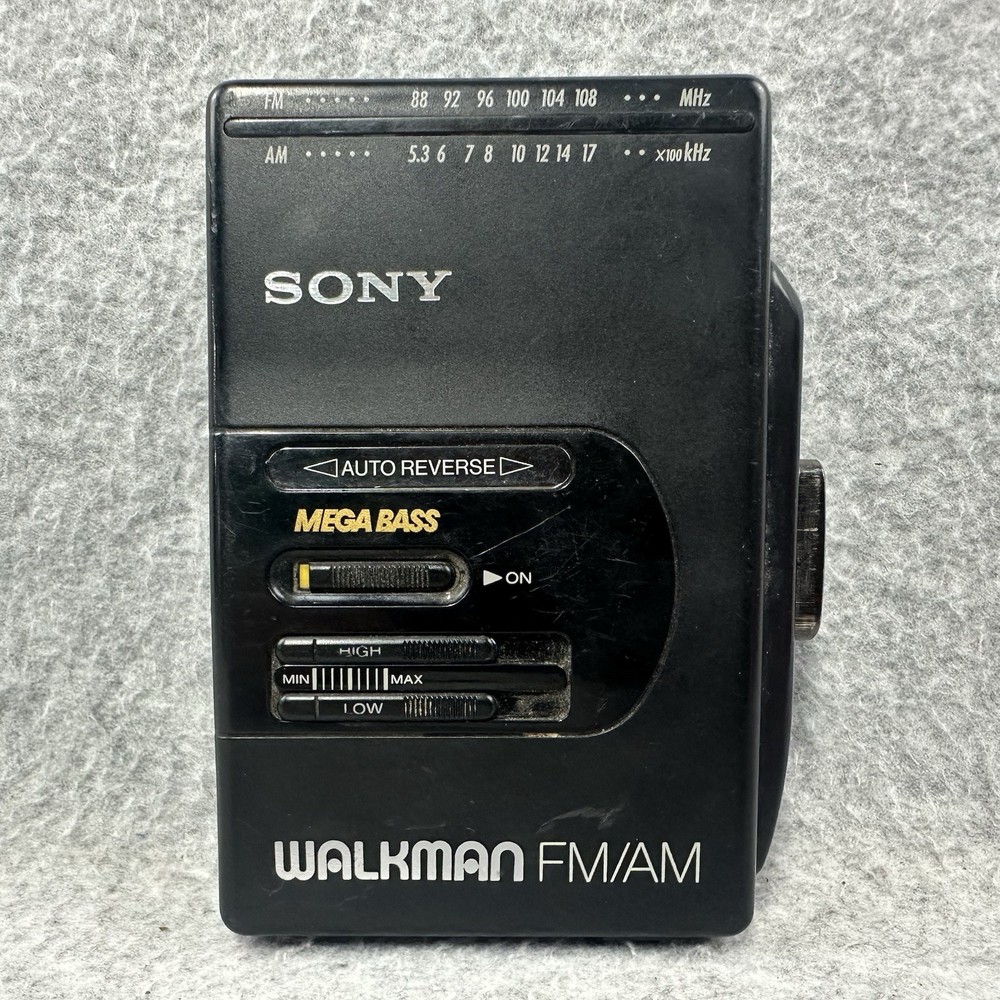 Sony WM-F2065 Walkman FM AM Radio Works Cassette Player Parts Repair Mega Bass