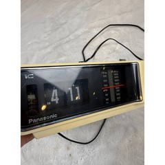Panasonic RC-6003 Vintage Flip Clock Radio AM FM Cream Made in Japan Retro MCM